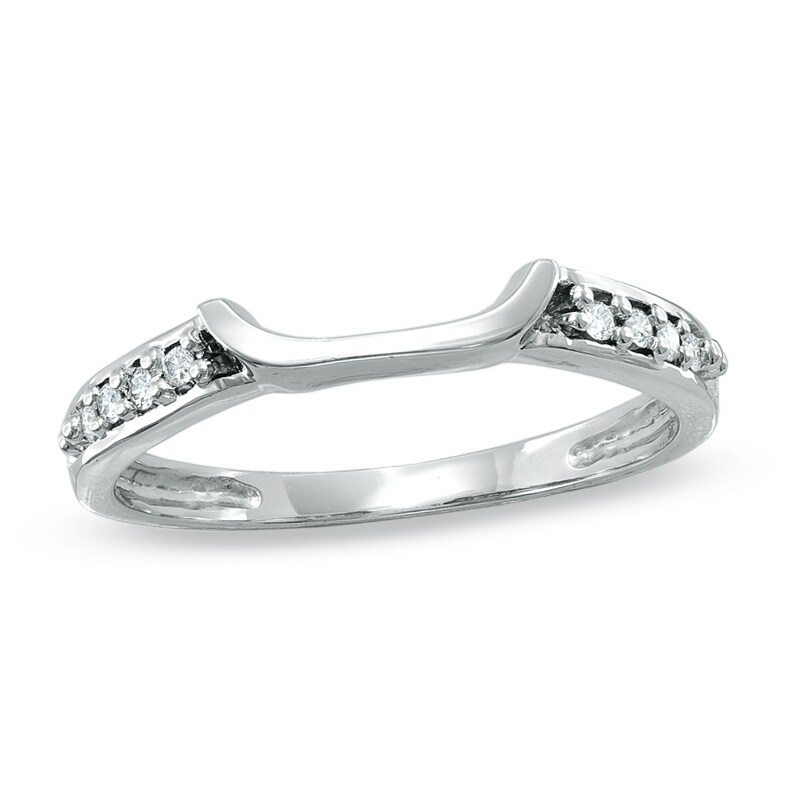 Main Image 1 of Previously Owned - Diamond Accent Wedding Band in 14K White Gold