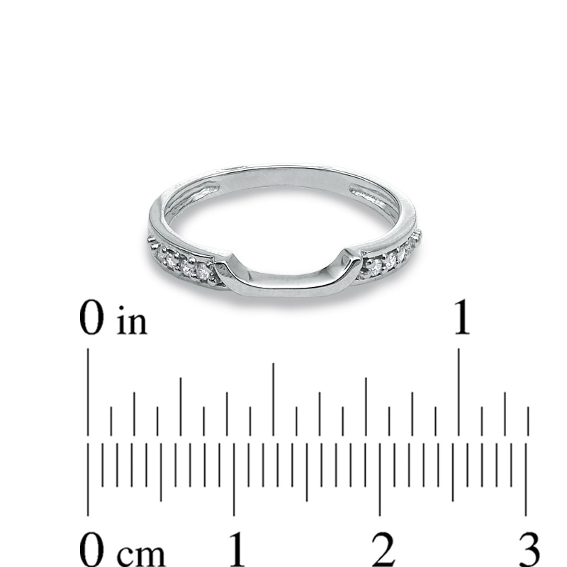 Main Image 3 of Previously Owned - Diamond Accent Wedding Band in 14K White Gold