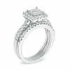 Thumbnail Image 2 of Previously Owned - 1-1/4 CT. T.W. Princess-Cut Diamond Bridal Set in 14K White Gold