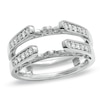 Thumbnail Image 1 of Previously Owned - 1/2 CT. T.W. Diamond Vintage-Style Cathedral Solitaire Enhancer in 14K White Gold