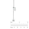 Thumbnail Image 2 of Previously Owned - Starfish Adjustable Cable Anklet in 14K White Gold - 11"