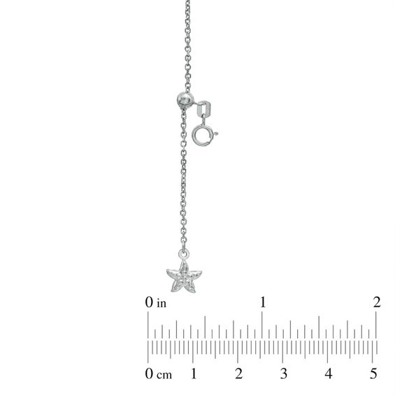 Previously Owned - Starfish Adjustable Cable Anklet in 14K Gold