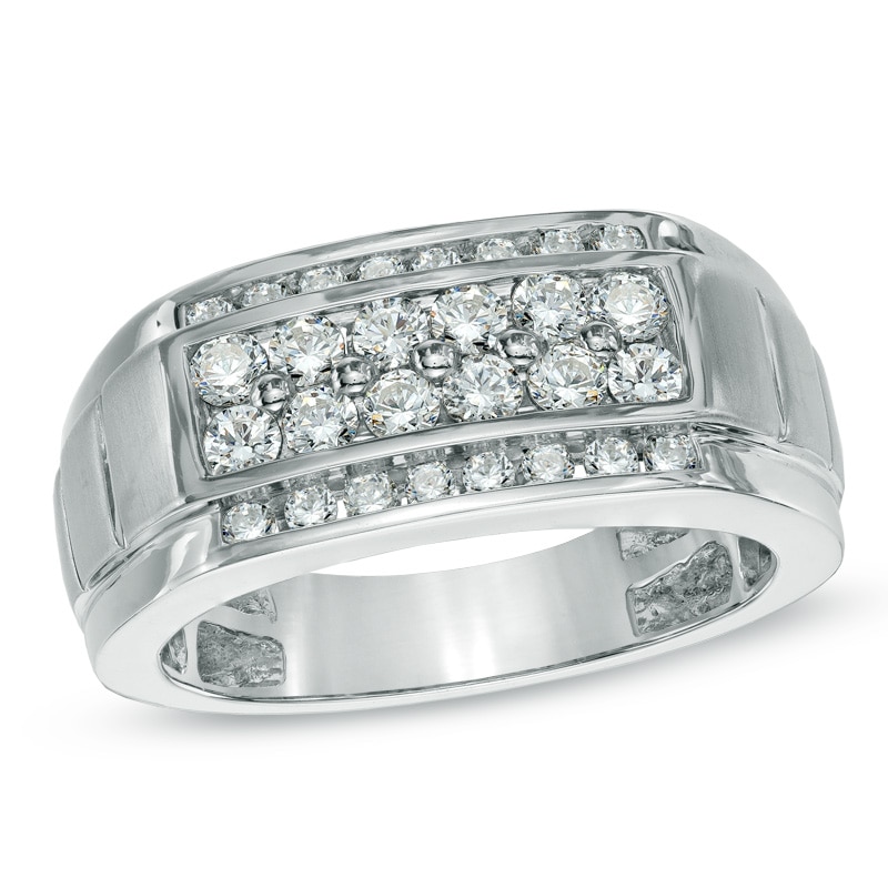 Previously Owned - Men's 1 CT. T.W. Diamond Ring in 10K White Gold