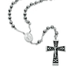 Thumbnail Image 0 of Previously Owned - Men's Rosary Necklace in Two-Tone Stainless Steel - 24"