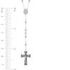 Thumbnail Image 2 of Previously Owned - Men's Rosary Necklace in Two-Tone Stainless Steel - 24"