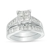 Thumbnail Image 0 of Previously Owned - 2 CT. T.W. Quad Princess-Cut Diamond Bridal Set in 14K White Gold