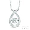 Thumbnail Image 1 of Previously Owned - 6.0mm Lab-Created White Sapphire Pendant in Sterling Silver