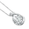 Thumbnail Image 3 of Previously Owned - 6.0mm Lab-Created White Sapphire Pendant in Sterling Silver