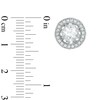 Thumbnail Image 3 of Previously Owned-6.5mm Lab-Created White Sapphire and Freshwater Cultured Pearl Earrings and Jacket Set