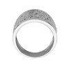 Thumbnail Image 4 of Previously Owned - Diamond Accent Thick Scroll Band in Sterling Silver