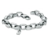 Thumbnail Image 2 of Previously Owned - Link Necklace and Bracelet Set in Stainless Steel