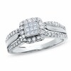 Thumbnail Image 1 of Previously Owned - 1/2 CT. T.W. Composite Princess Diamond Ring in 14K White Gold