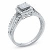 Thumbnail Image 2 of Previously Owned - 1/2 CT. T.W. Composite Princess Diamond Ring in 14K White Gold