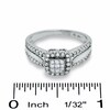 Thumbnail Image 3 of Previously Owned - 1/2 CT. T.W. Composite Princess Diamond Ring in 14K White Gold