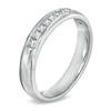 Thumbnail Image 1 of Previously Owned - Men's 1/6 CT. T.W. Diamond Wedding Band in 10K White Gold