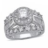 Thumbnail Image 1 of Previously Owned - 3-1/2 CT. T.W. Baguette and Round Diamond Engagement Ring in 14K White Gold