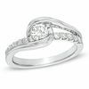 Thumbnail Image 0 of Previously Owned - Sirena™ 5/8 CT. T.W. Diamond Bypass Engagement Ring in 14K White Gold