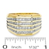 Thumbnail Image 3 of Previously Owned - 1/2 CT. T.W. Diamond Four-Row Wedding Band in 14K Gold