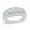 Thumbnail Image 1 of Previously Owned - 1-1/2 CT. T.W. Princess-Cut Diamond Three Stone Engagement Ring in 14K White Gold