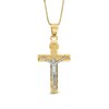 Thumbnail Image 1 of Previously Owned - Crucifix Pendant in 10K Two-Tone Gold