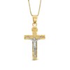 Thumbnail Image 0 of Previously Owned - Crucifix Pendant in 10K Two-Tone Gold