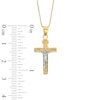 Thumbnail Image 2 of Previously Owned - Crucifix Pendant in 10K Two-Tone Gold