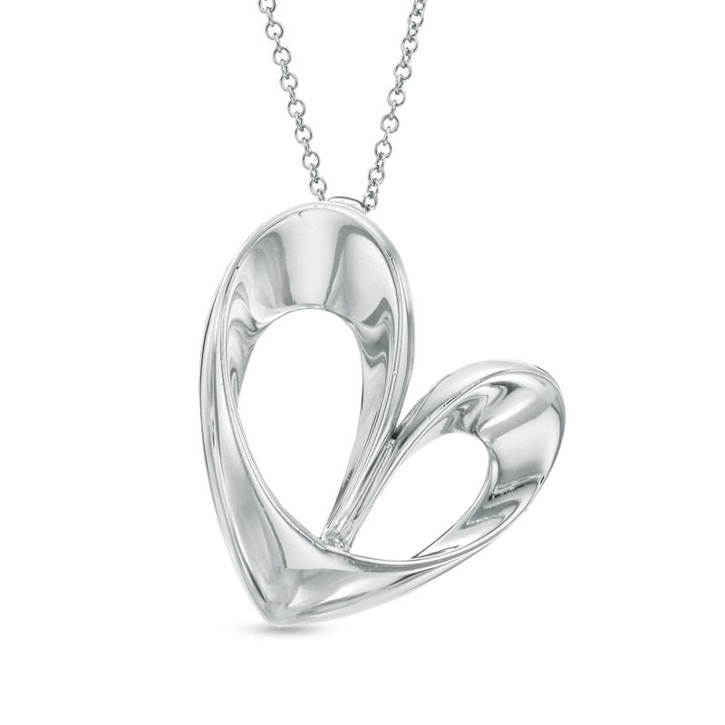 Previously Owned - Abstract Heart Pendant in Sterling Silver