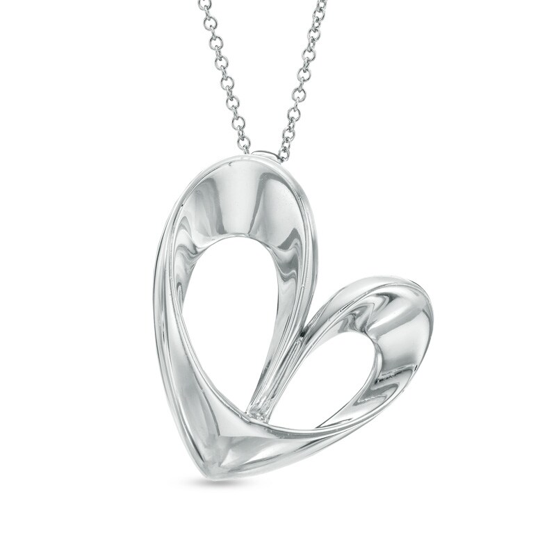 Previously Owned - Abstract Heart Pendant in Sterling Silver