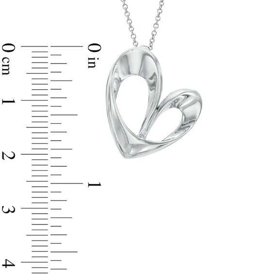 Previously Owned - Abstract Heart Pendant in Sterling Silver