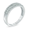 Thumbnail Image 1 of Previously Owned - 1/4 CT. T.W. Baguette and Round Diamond Anniversary Band in 10K White Gold