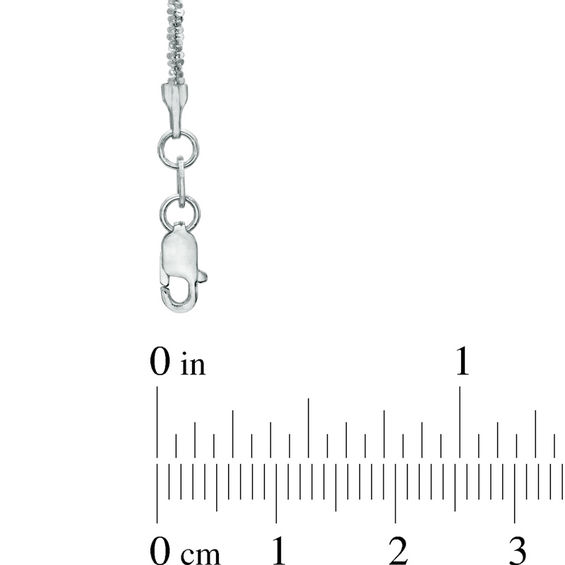 Previously Owned - 1.2mm Sparkle Chain Necklace in 14K White Gold - 18"