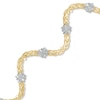 Thumbnail Image 1 of Previously Owned - Wave Fashion Bracelet in 10K Two-Tone Gold - 7.5"
