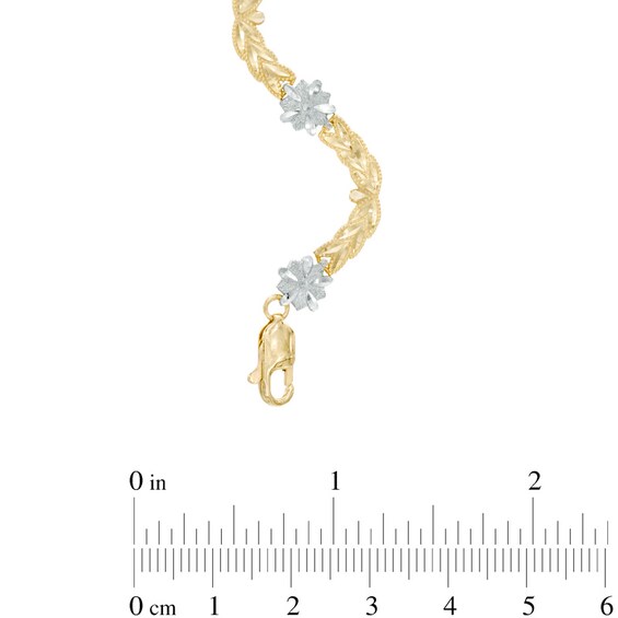 Previously Owned - Wave Fashion Bracelet in 10K Two-Tone Gold - 7.5"