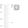 Thumbnail Image 2 of Previously Owned - 5.0mm Cushion-Cut Lab-Created Opal and White Sapphire Frame Stud Earrings in Sterling Silver