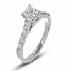 Thumbnail Image 1 of Previously Owned - 1 CT. T.W.  Colourless Princess-Cut Diamond Solitaire Engagement Ring in 18K White Gold