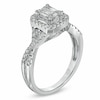 Thumbnail Image 2 of Previously Owned - 5/8 CT. T.W. Baguette Diamond Frame Engagement Ring in 14K White Gold