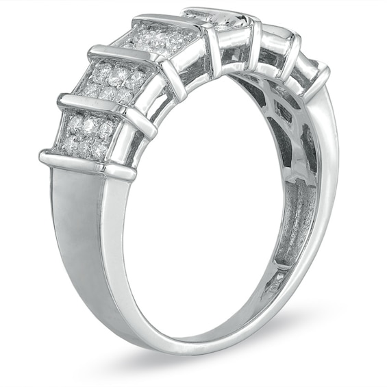 Previously Owned - 1/2 CT. T.w. Diamond Wedding Band in 10K White Gold