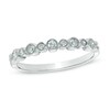 Thumbnail Image 1 of Previously Owned - 1/4 CT. T.W. Diamond Bezel-Set Anniversary Band in 10K White Gold