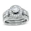 Thumbnail Image 1 of Previously Owned - 2 CT. T.W. Diamond Bridal Set in 14K White Gold