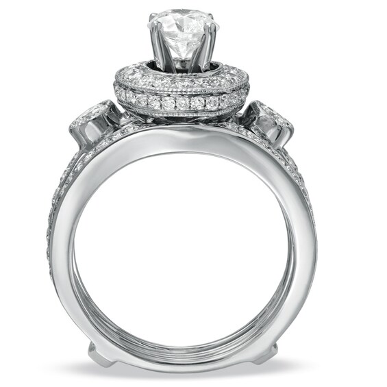 Previously Owned - 2 CT. T.w. Diamond Bridal Set in 14K White Gold