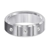 Thumbnail Image 2 of Previously Owned - Triton 1/10 CT. T.W. Diamond Comfort Fit Three Stone Tungsten Wedding Band