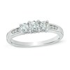 Thumbnail Image 1 of Previously Owned - 1/2 CT. T.W. Diamond Past Present Future® Ring in 14K White Gold