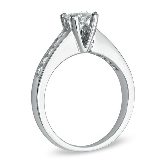 Previously Owned - 3/4 CT. T.W. Diamond Engagement Ring in 14K White Gold Previously Owned - 3/4 CT. T.W. Diamond Engagement Ring in 14K White Gold