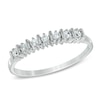 Thumbnail Image 0 of Previously Owned - 1/10 CT. T.W. Diamond Seven Stone Wedding Band in 10K White Gold