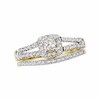 Thumbnail Image 1 of Previously Owned - 1/2 CT. T.W. Princess-Cut Diamond Bridal Set in 14K Gold