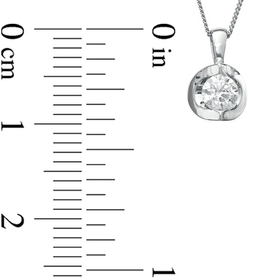 Previously Owned - 1/5 CT. Canadian Diamond Solitaire Pendant in 14K White Gold (I/I2)