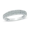 Thumbnail Image 1 of Previously Owned - 1/5 CT. T.W. Diamond Triple Row Wedding Band in Sterling Silver