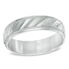 Thumbnail Image 0 of Previously Owned - Men's 6.0mm Comfort Fit Wedding Band in 14K White Gold