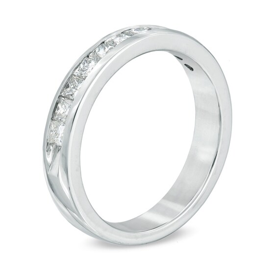 Previously Owned - 1 CT. T.w. Princess-Cut Diamond Wedding Band in 14K White Gold