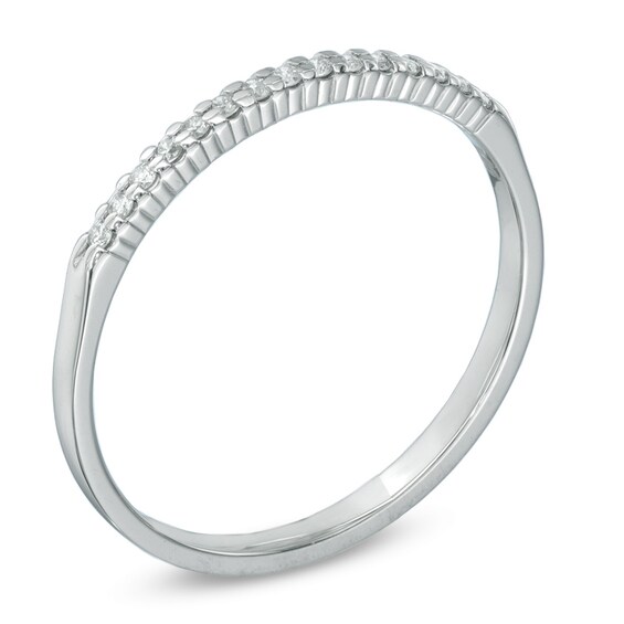 Previously Owned - 1/10 CT. T.w. Diamond Anniversary Band in Sterling Silver